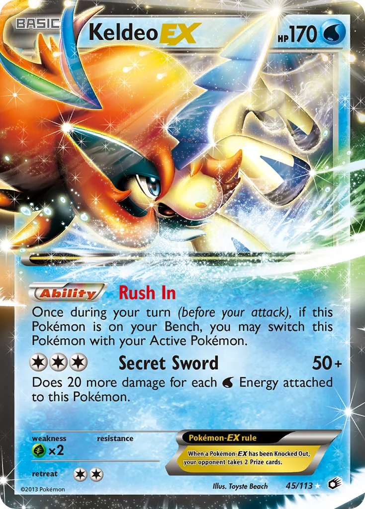 Keldeo-EX · Legendary Treasures