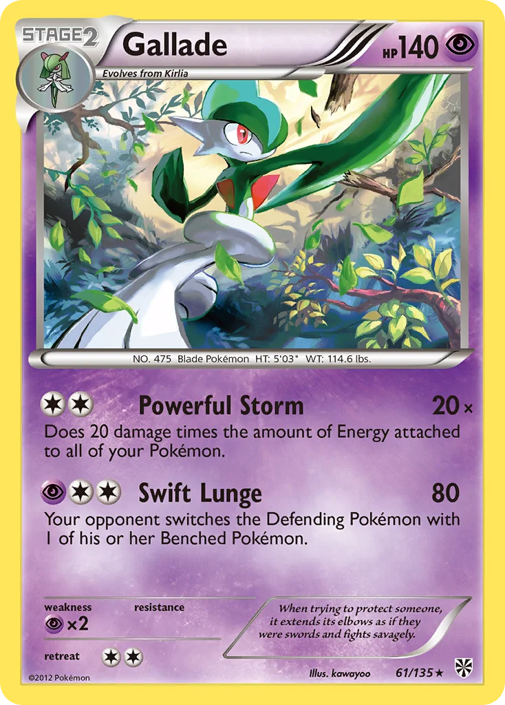Gallade · Plasma Storm