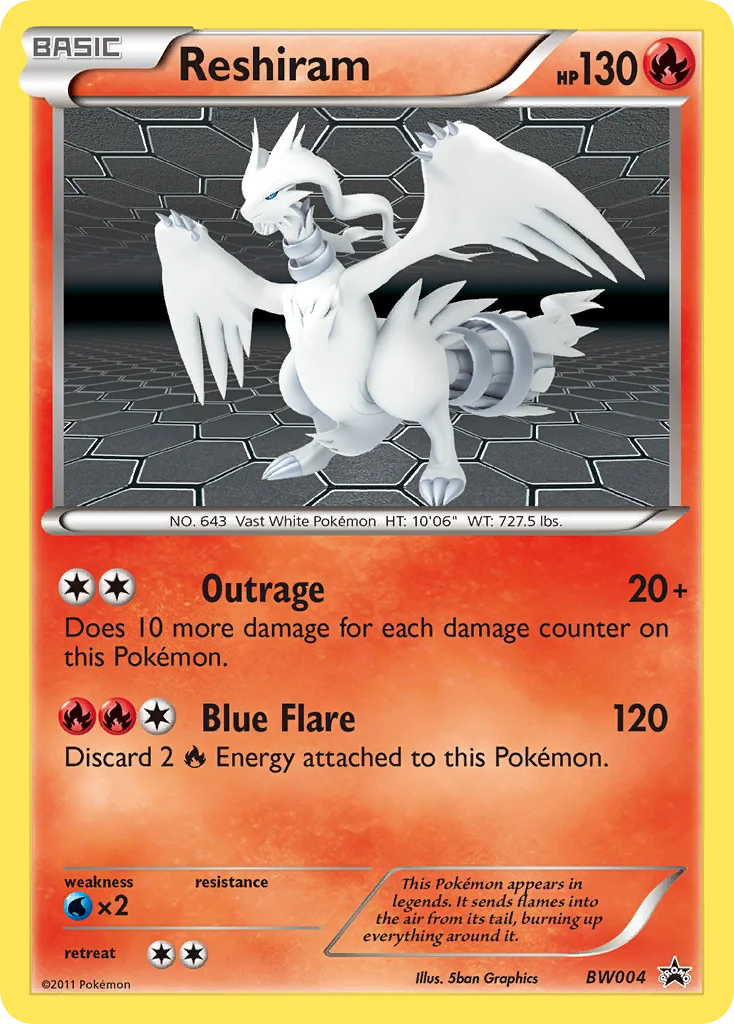 Reshiram · BW Black Star Promos