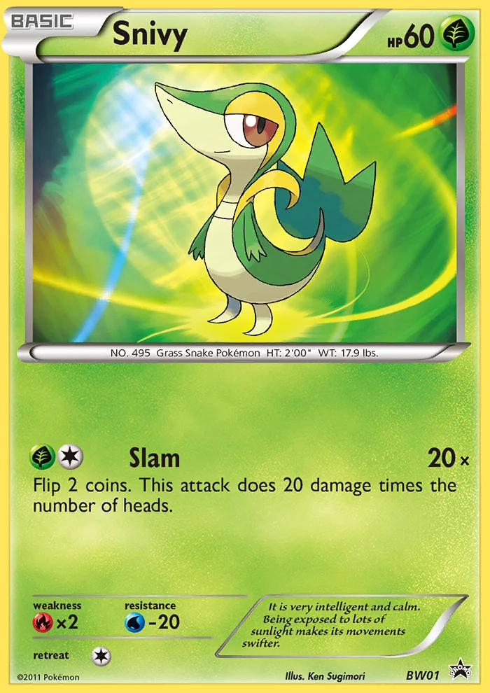 Snivy · BW Black Star Promos