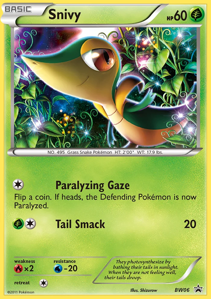 Snivy · BW Black Star Promos