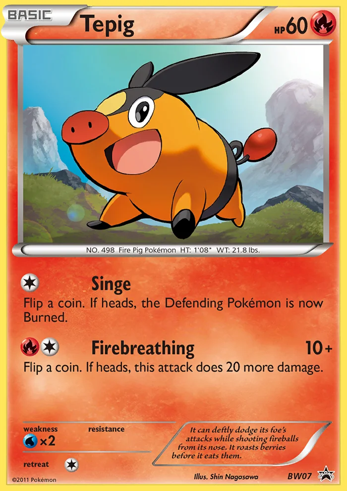 Tepig · BW Black Star Promos