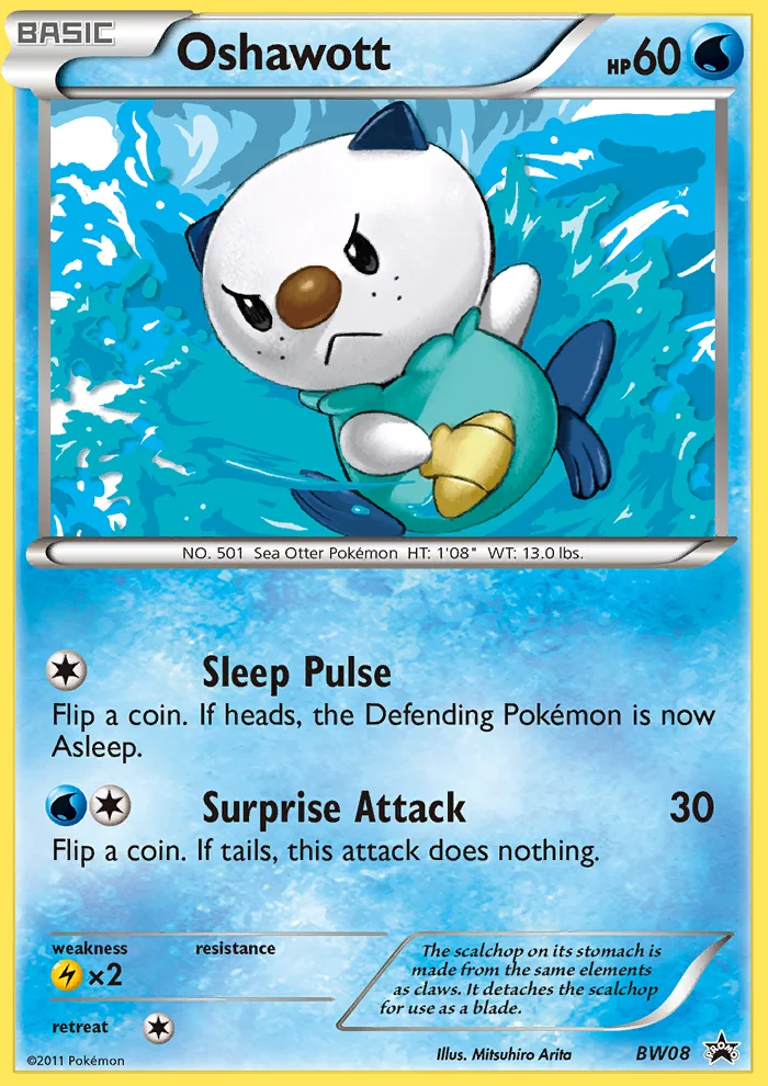 Oshawott · BW Black Star Promos