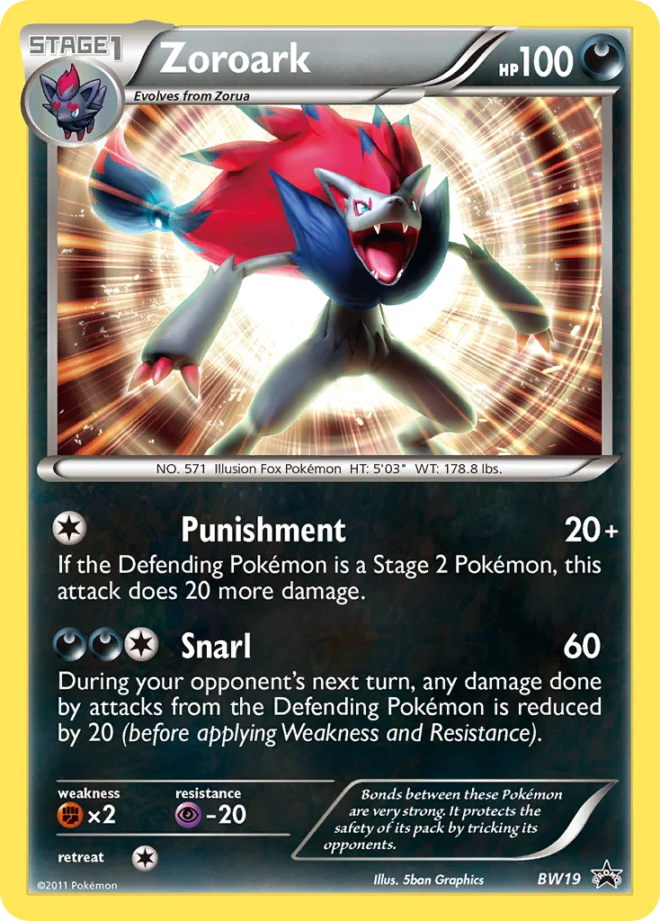 Zoroark · BW Black Star Promos