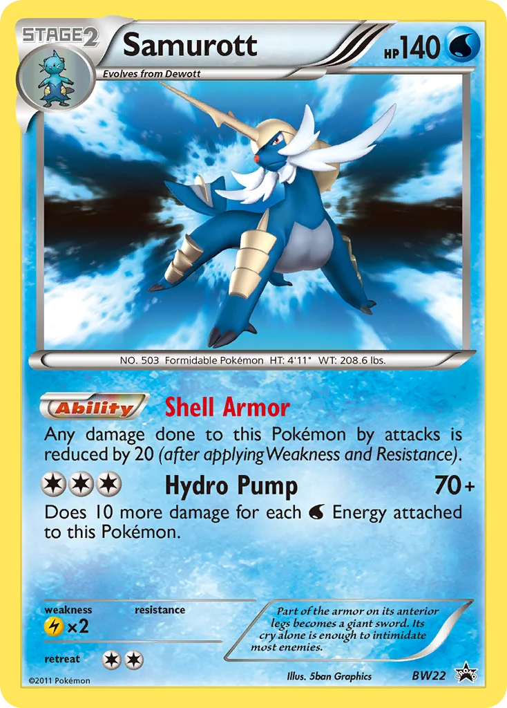 Samurott · BW Black Star Promos