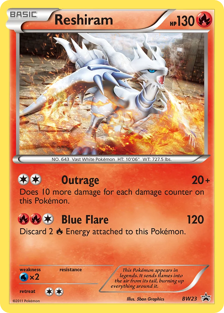 Reshiram · BW Black Star Promos