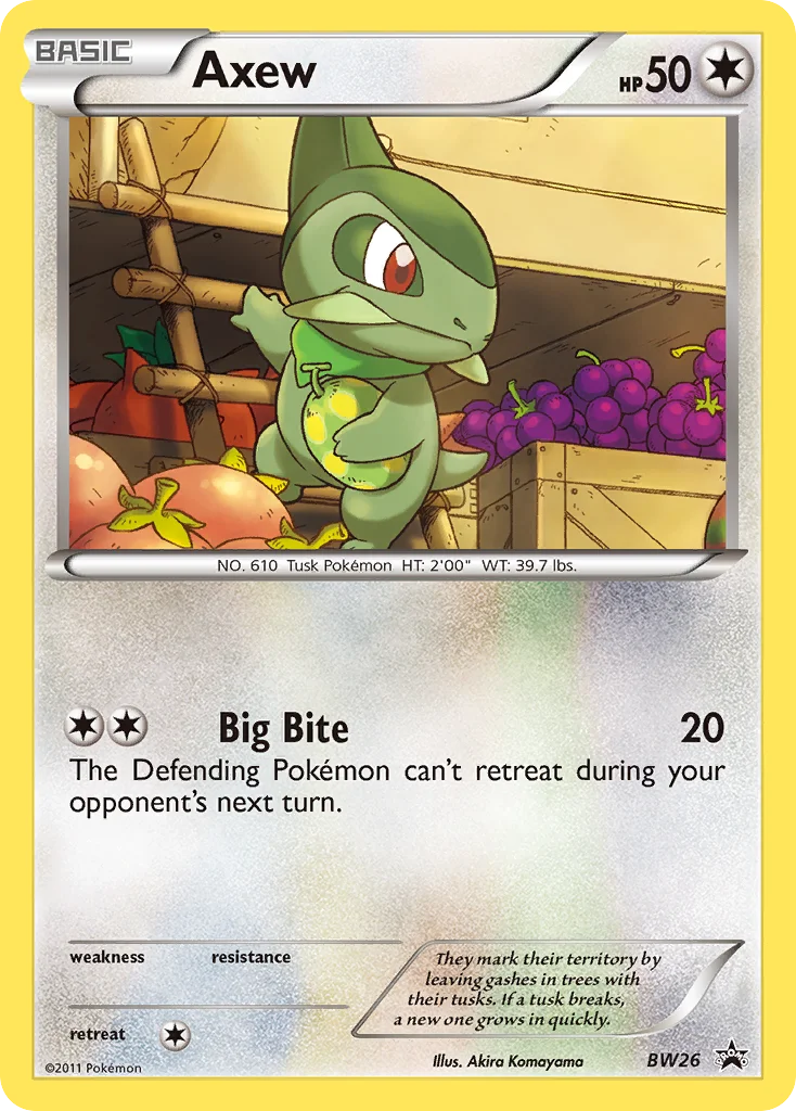 Axew · BW Black Star Promos