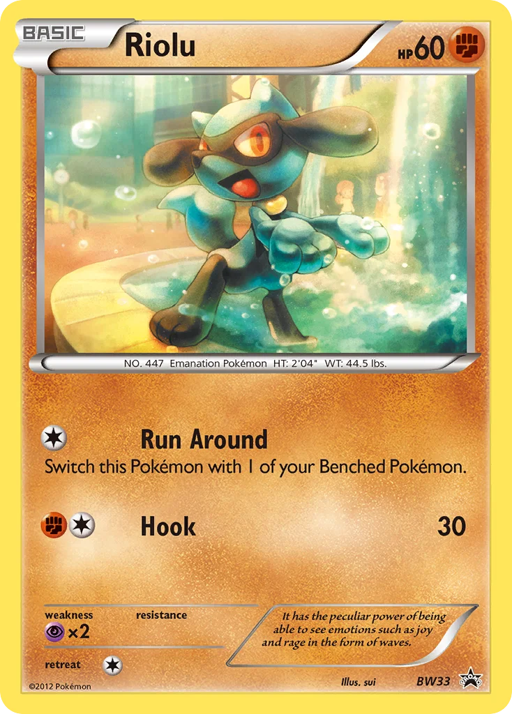 Riolu · BW Black Star Promos