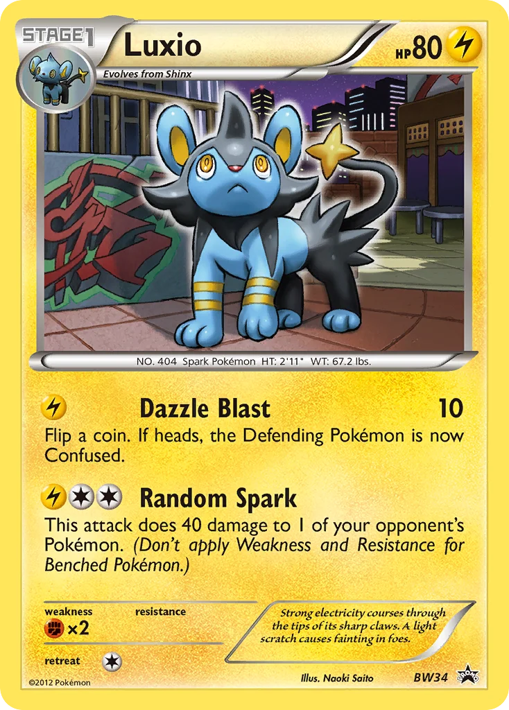 Luxio · BW Black Star Promos