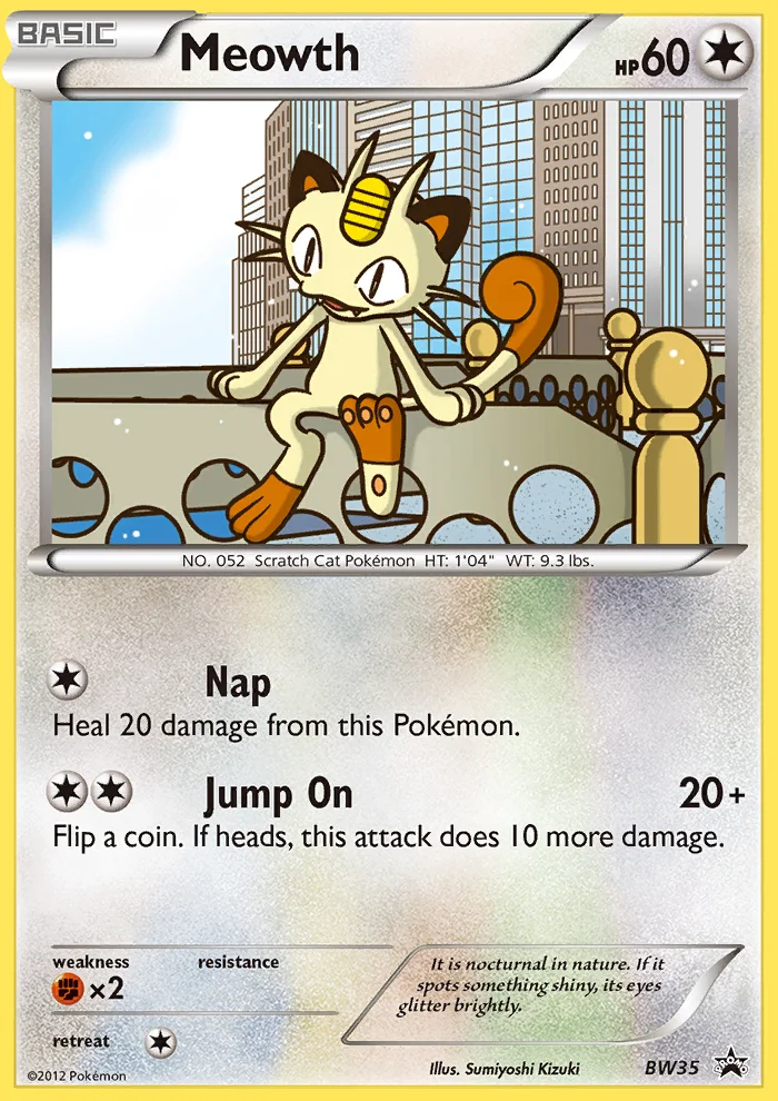 Meowth · BW Black Star Promos