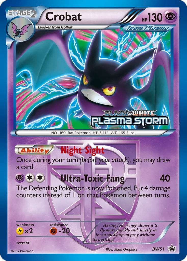 Crobat · BW Black Star Promos