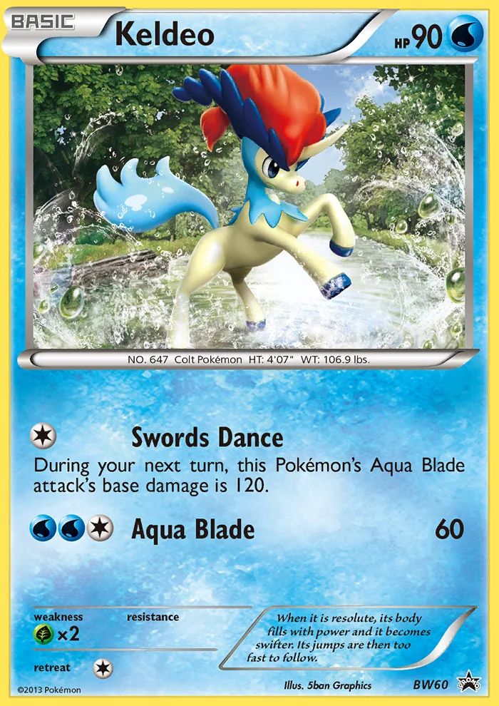 Keldeo · BW Black Star Promos