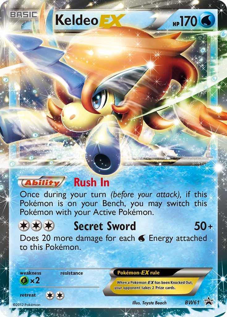Keldeo-EX · BW Black Star Promos