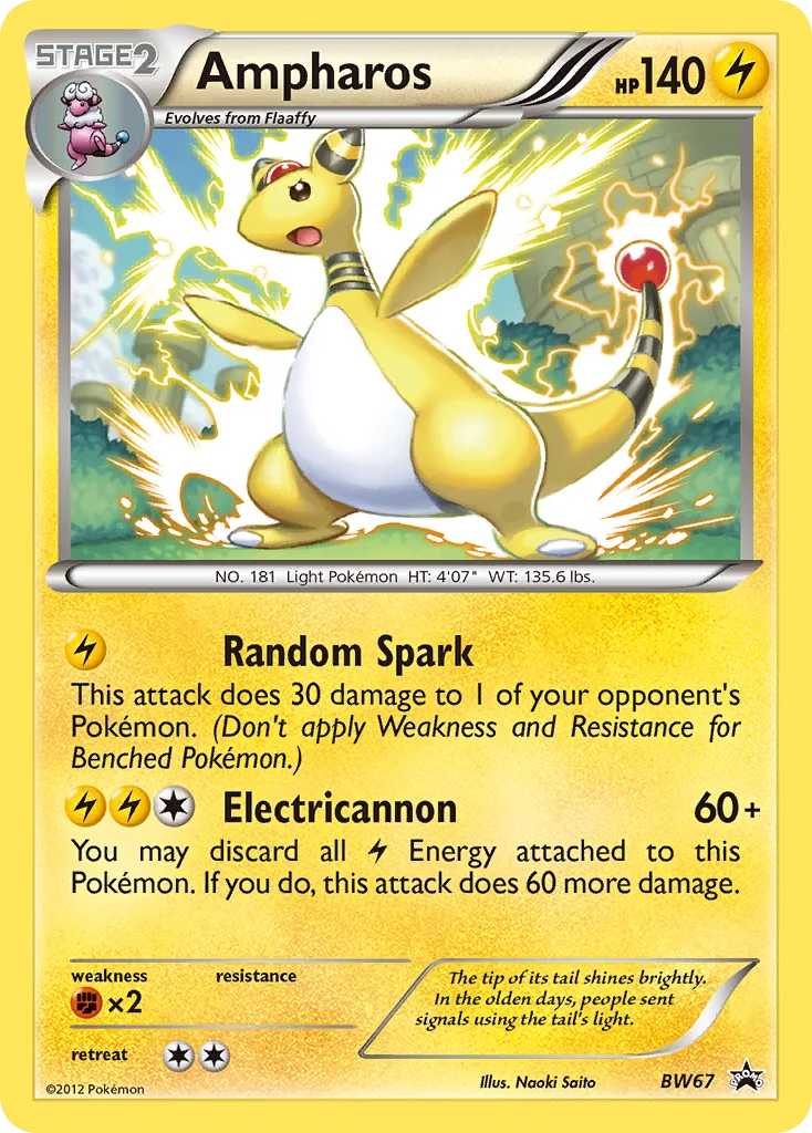 Ampharos · BW Black Star Promos