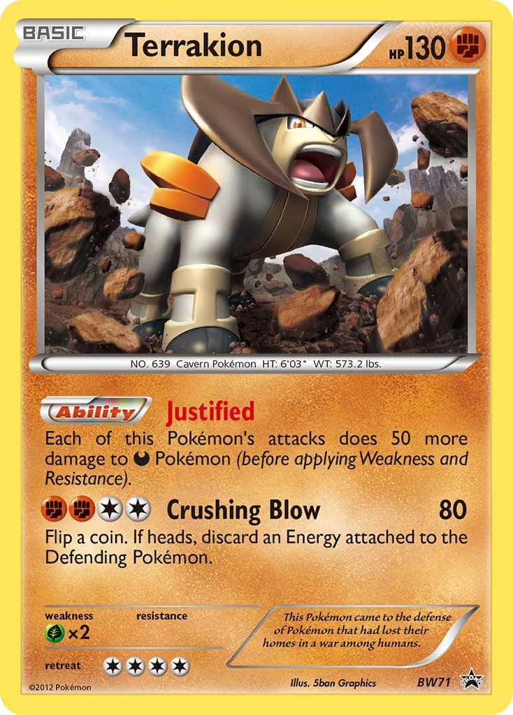 Terrakion · BW Black Star Promos