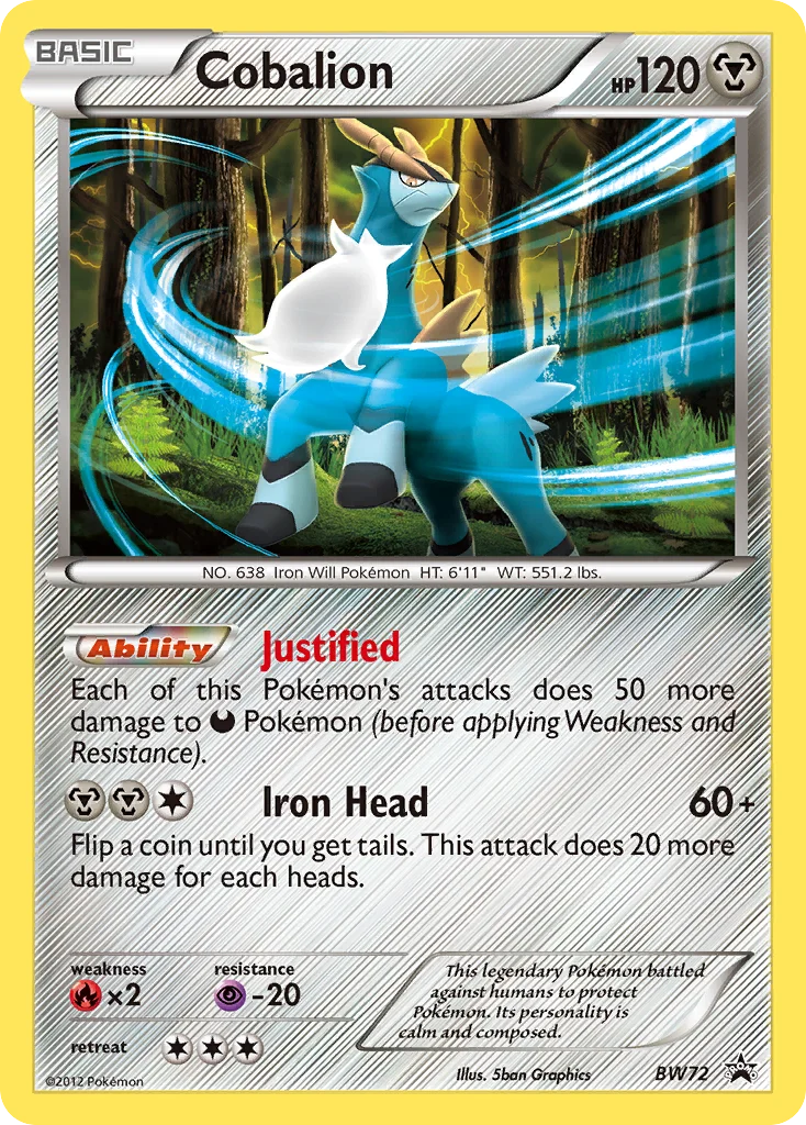 Cobalion · BW Black Star Promos