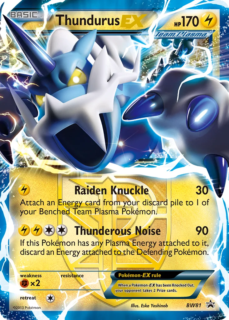 Thundurus-EX · BW Black Star Promos