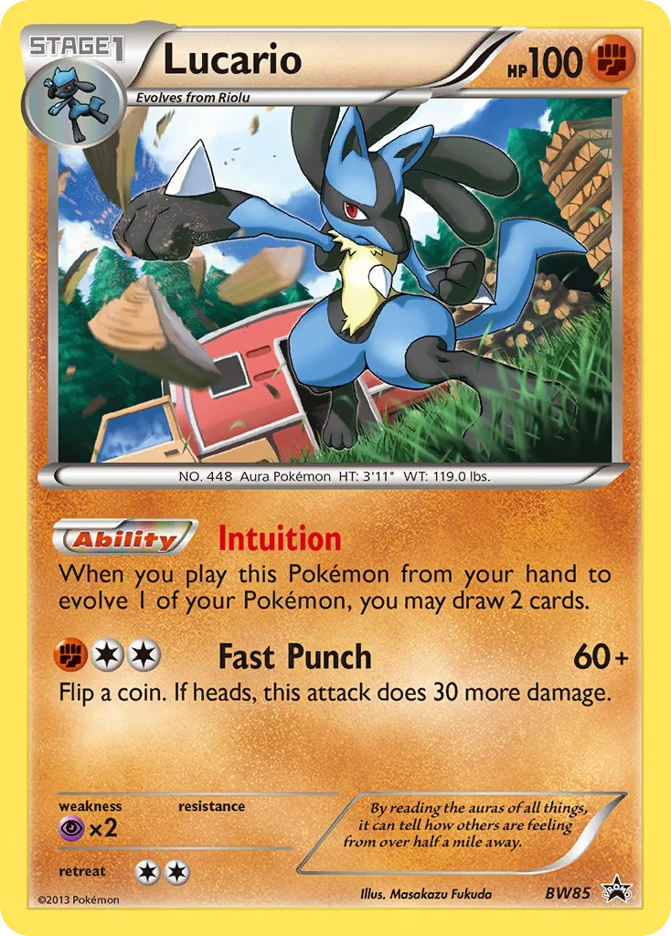 Lucario · BW Black Star Promos