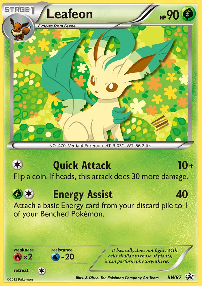 Leafeon · BW Black Star Promos