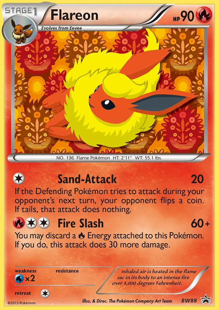 Flareon · BW Black Star Promos