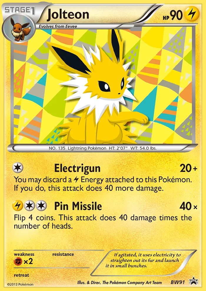 Jolteon · BW Black Star Promos