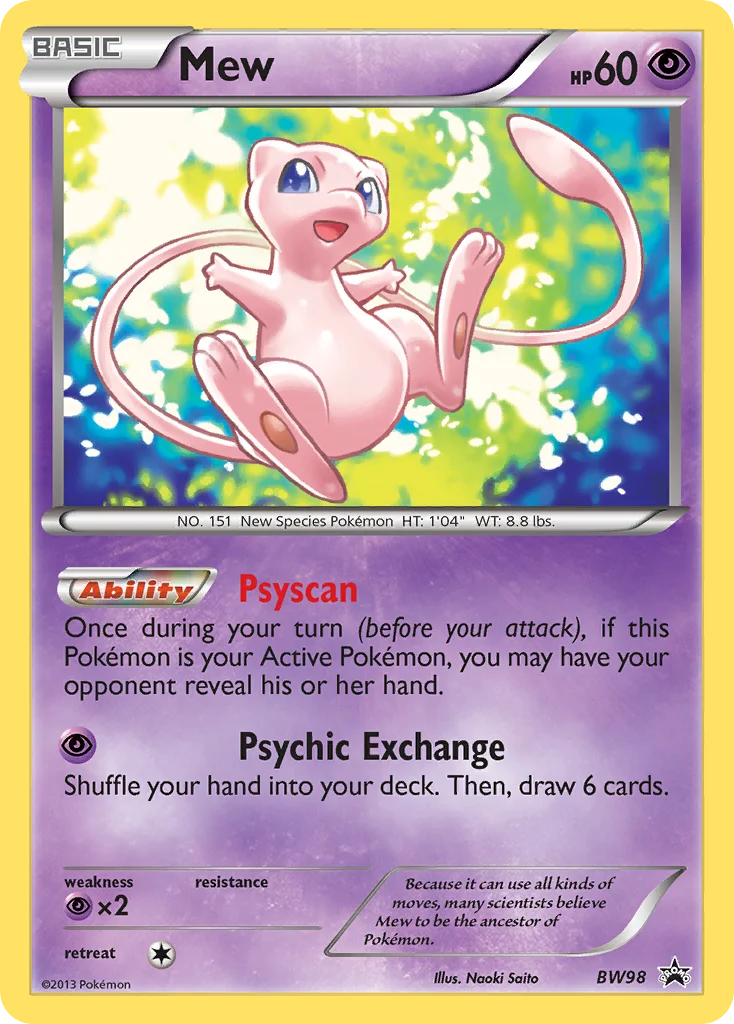 Mew · BW Black Star Promos