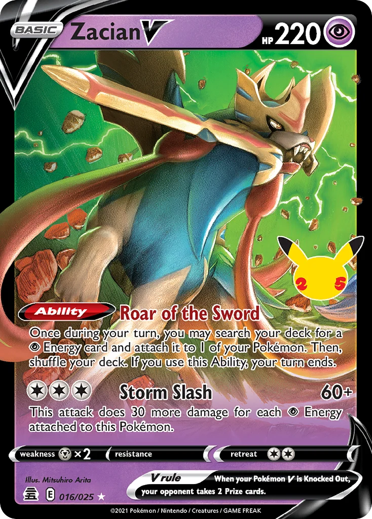 Zacian V · Celebrations