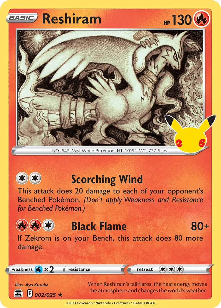 Reshiram · Celebrations
