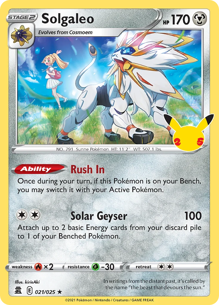 Solgaleo · Celebrations