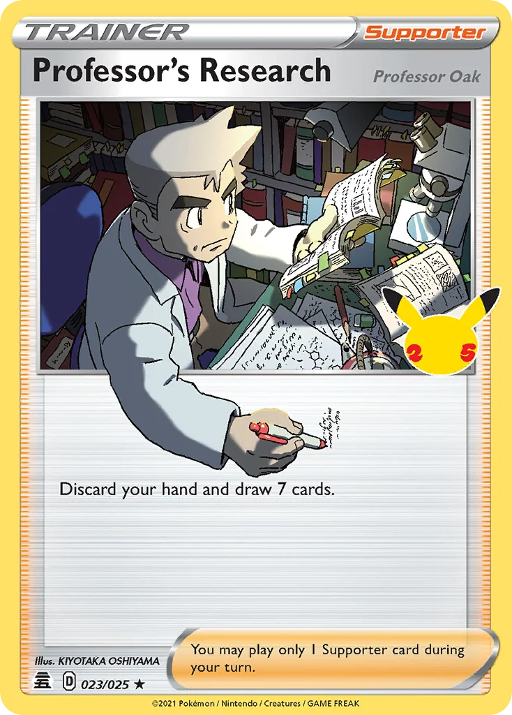 Professor's Research (Professor Oak) · Celebrations