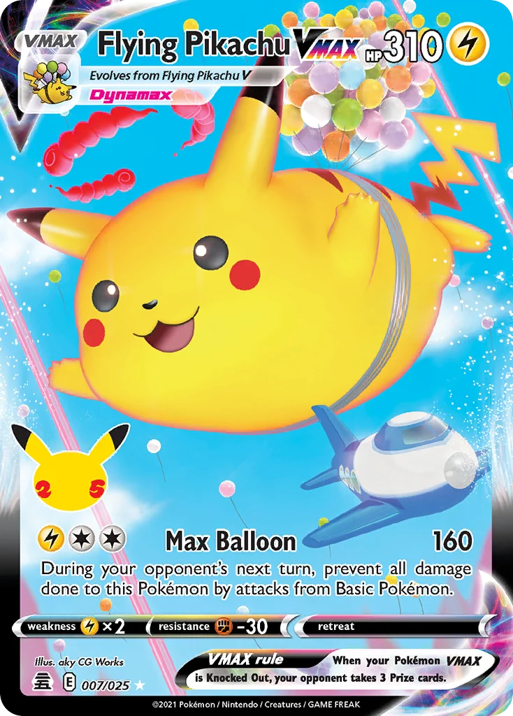 Flying Pikachu VMAX · Celebrations