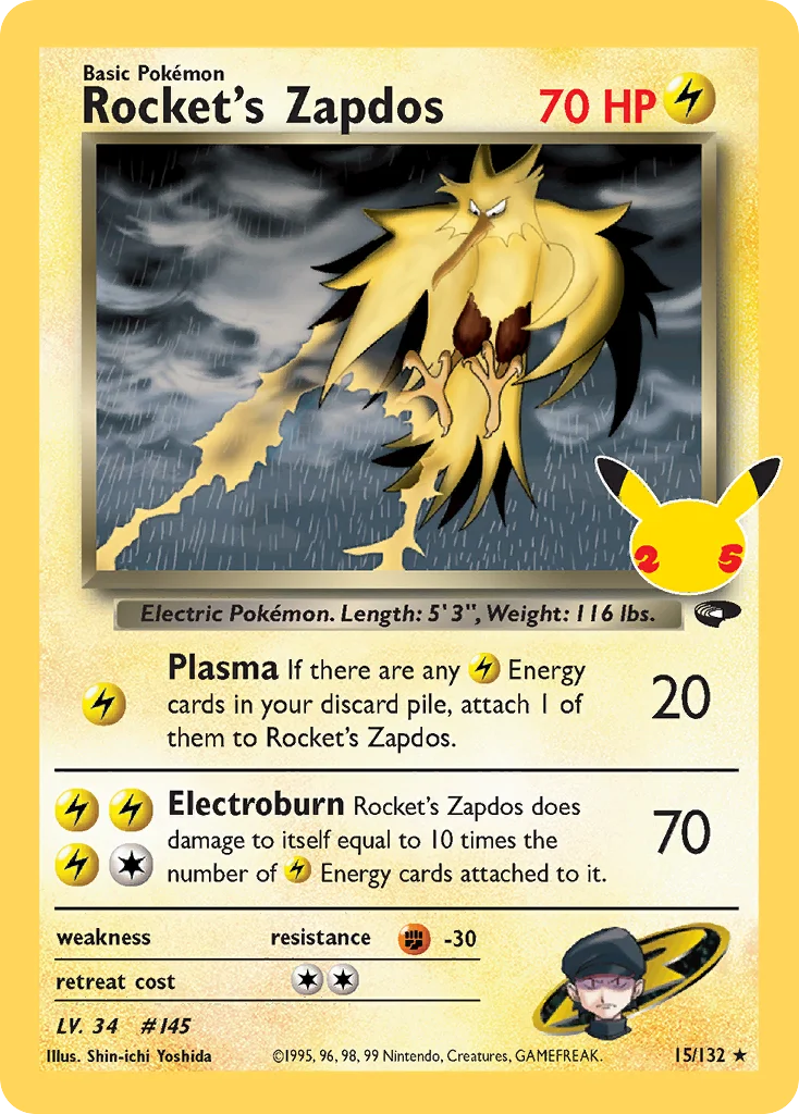 Rocket's Zapdos · Celebrations: Classic Collection