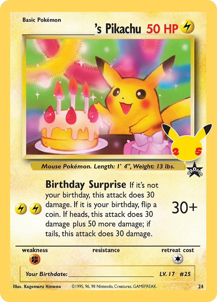 _____'s Pikachu · Celebrations: Classic Collection