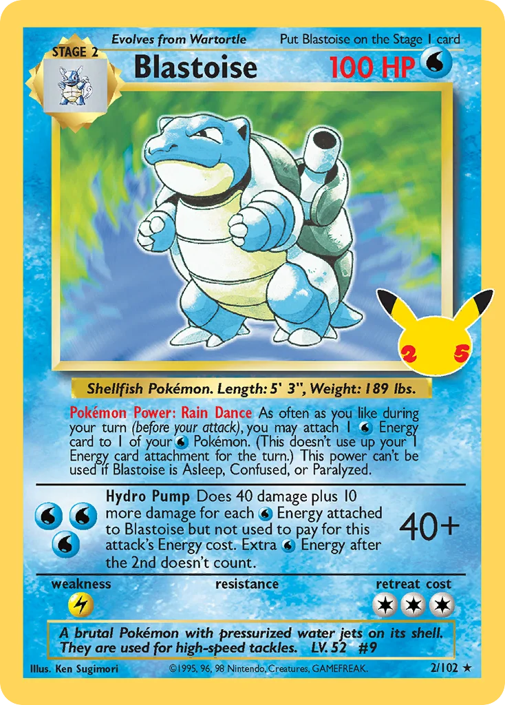Blastoise · Celebrations: Classic Collection
