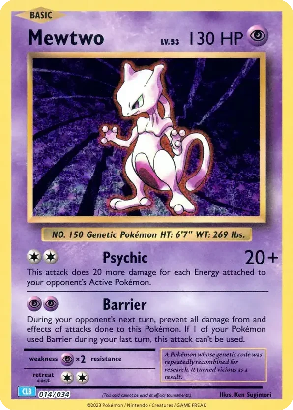 Mewtwo · Pokémon TCG Classic - Blastoise