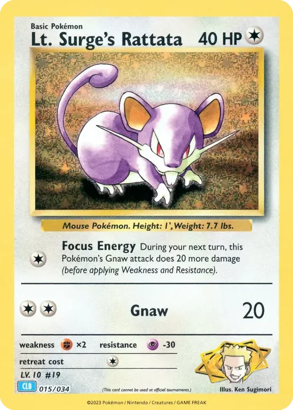 Lt. Surge's Rattata · Pokémon TCG Classic - Blastoise