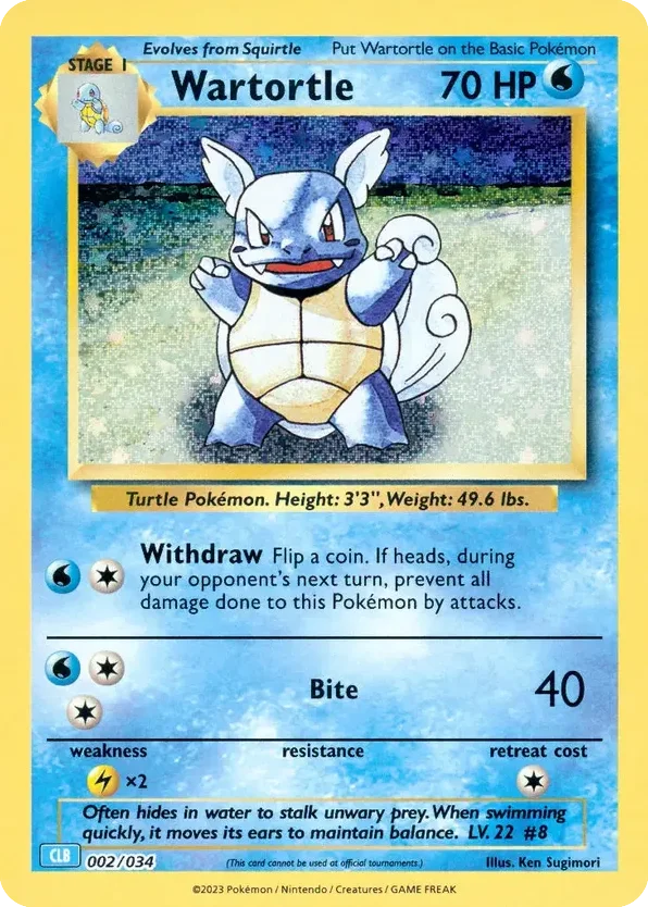 Wartortle · Pokémon TCG Classic - Blastoise