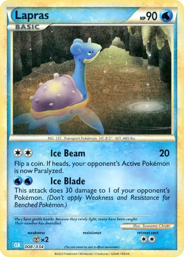 Lapras · Pokémon TCG Classic - Blastoise