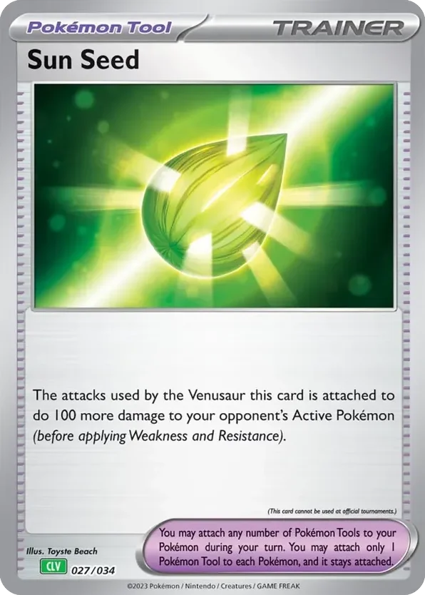 Sun Seed · Pokémon TCG Classic - Venusaur