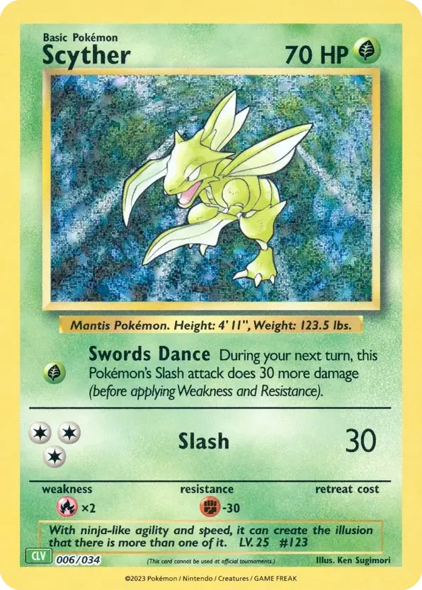 Scyther · Pokémon TCG Classic - Venusaur