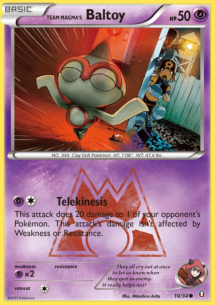 Team Magma's Baltoy · Double Crisis
