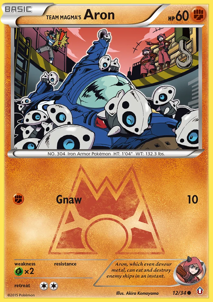 Team Magma's Aron · Double Crisis