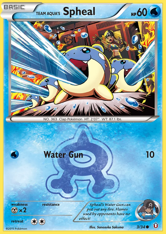 Team Aqua's Spheal · Double Crisis