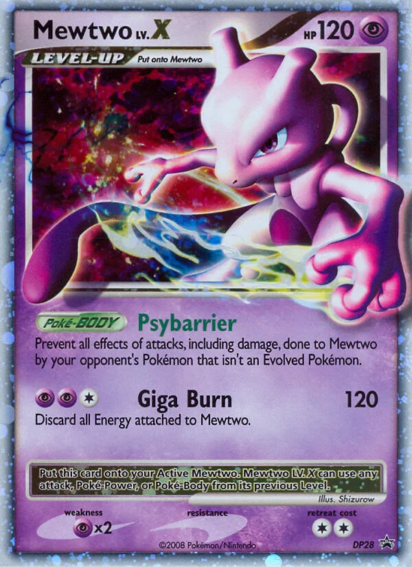 Mewtwo LV.X · DP Black Star Promos