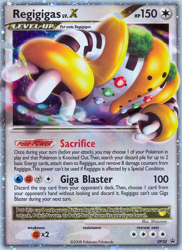 Regigigas LV.X · DP Black Star Promos