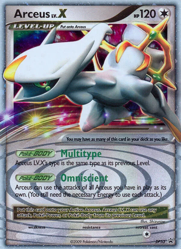 Arceus LV.X · DP Black Star Promos