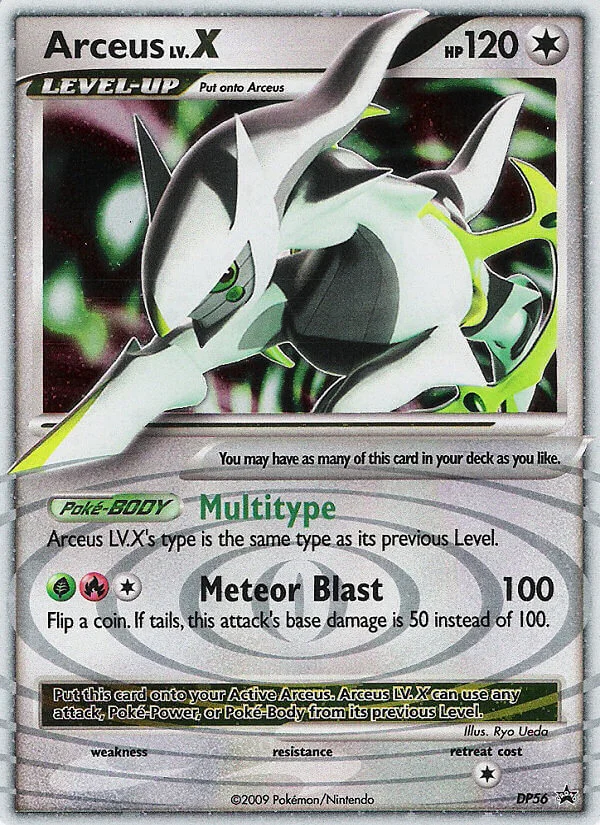Arceus LV.X · DP Black Star Promos