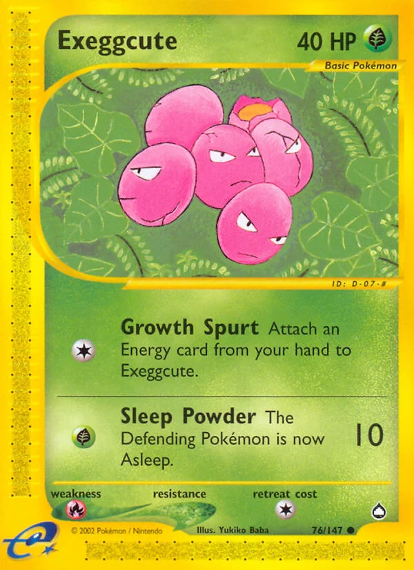 Exeggcute · Aquapolis