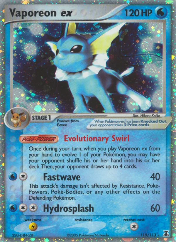 Vaporeon ex · Delta Species