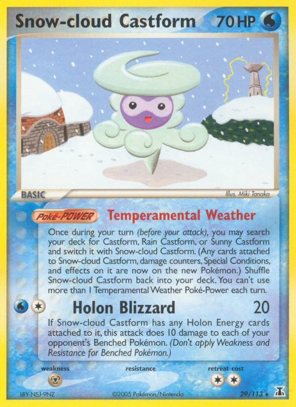 Snow-cloud Castform · Delta Species